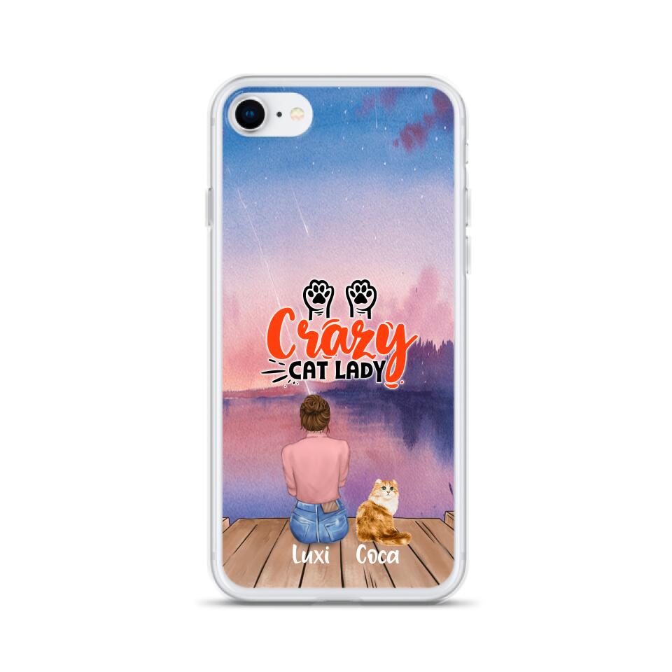 Personalized Cat Mom Phone Case - Up to 5 Cats - Gift Idea For Cat Lover - Best Cat Mom Ever - Case For iPhone And Samsung
