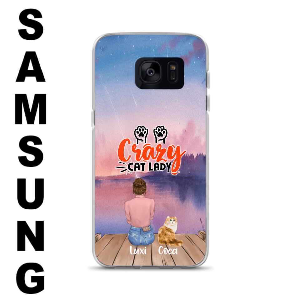 Personalized Cat Mom Phone Case - Up to 5 Cats - Gift Idea For Cat Lover - Best Cat Mom Ever - Case For iPhone And Samsung