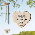 Custom Personalized Pass Away Wind Chime - Memorial Gift Idea - Hear The Wind And Think Of Me