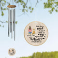Personalized Memorial Dog Mom Wind Chime - Memorial Gift Idea For Dog Lover - Hear The Wind And Think Of Me In Your Heart I'll Always Be