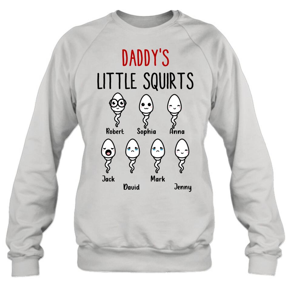 Personalized Happy Father's Day Shirt - Gift Idea For Father with up to 7 Sperms