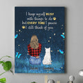 Personalized Dog Mom/Dog Dad Canvas - Gift Idea For Dog Lover with up to 4 Dogs - I Still Think Of You