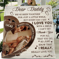 Personalized Father Blanket - Gift Idea For Father's Day - Dear Daddy