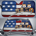Personalized Pet Sun Shade - Up to 6 Dogs/Cats - Gifts For Independence Day/Dog/Cat Lovers