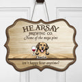 Personalized Dogs Rectangular Wooden Sign - Gift For Dog Lover - Hearsay Brewing co. Home Of The Mega Pint