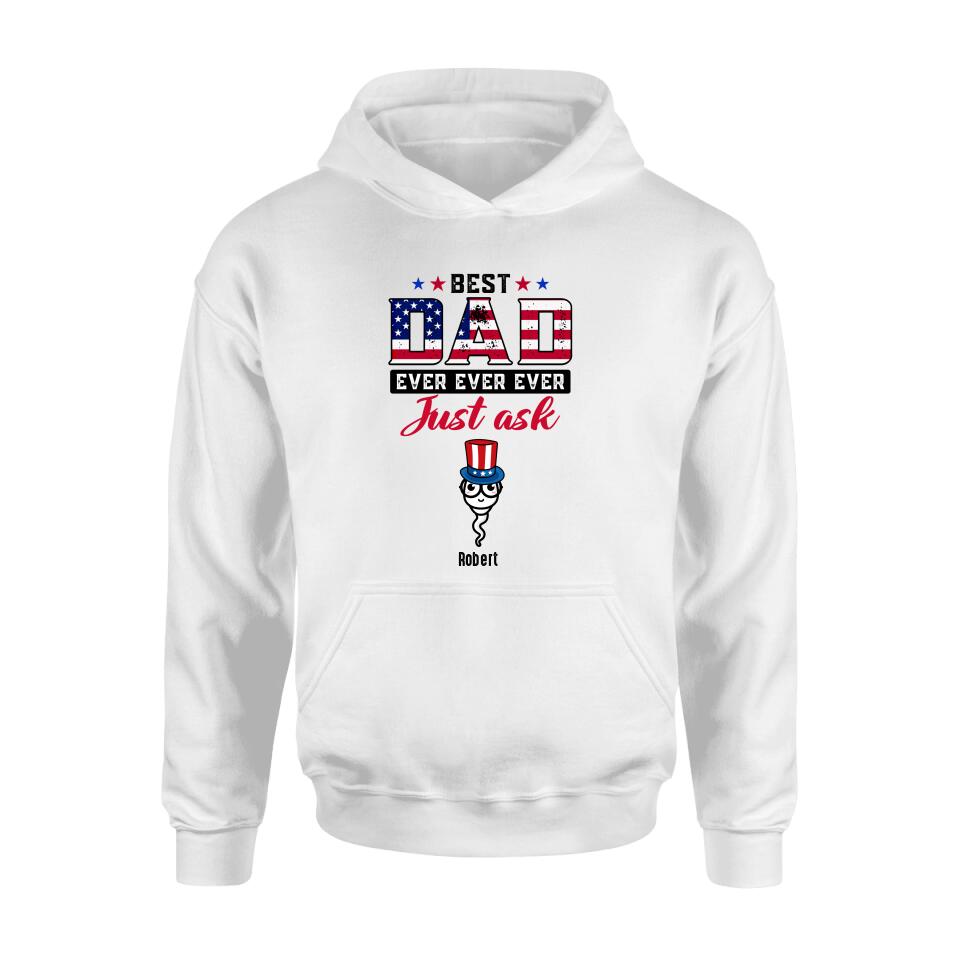 Personalized Father Shirt - Up to 7 Sperms - Gift Idea For Independence Day/Father's Day
