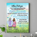 Personalized Memorial Canvas - Memorial Gift Idea for Father's Day/Mother's Day/Daughter/Son/Husband/Wife - When I Lost You