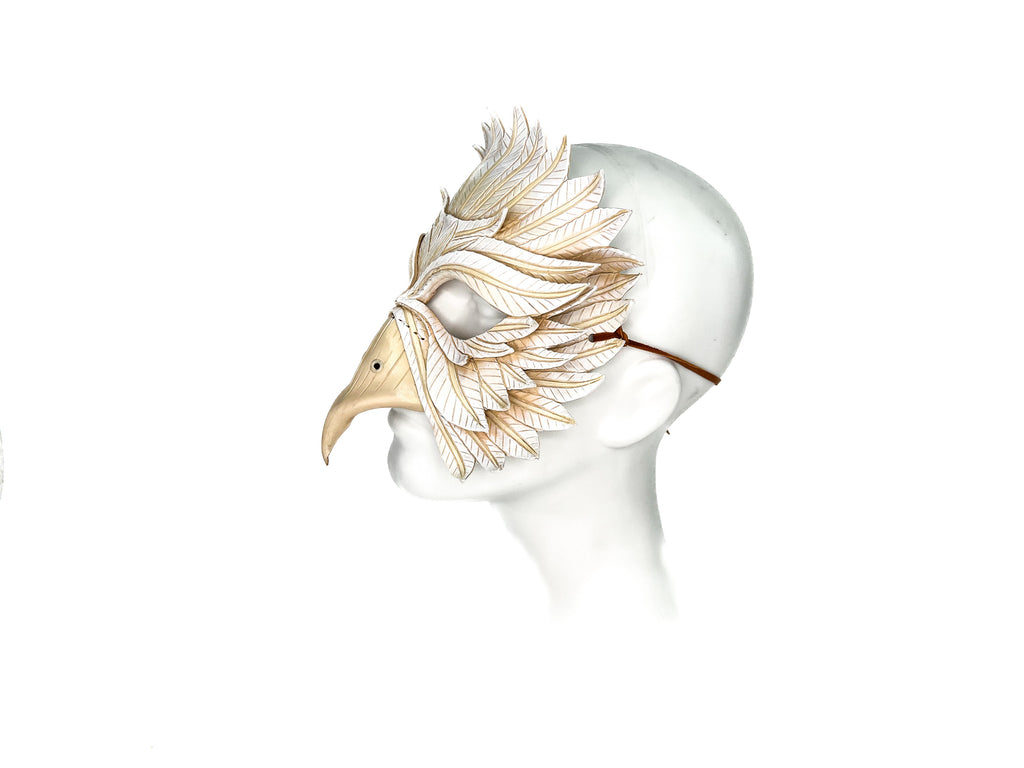 Dove Handmade Genuine Leather Mask