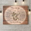 Personalized Never Left You Canvas - Memorial Gift For The Loss Of Loved Ones - Remember I Am Always With You