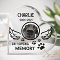 Personalized Pet Memorial Acrylic Plaque - Memorial Gift Idea For Pet Lover - In Loving Memory
