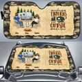 Personalized Camping Windshield Sunshade - Gift Idea For Couple/Single/Camping Lover - Making Memories One Campsite At A Time