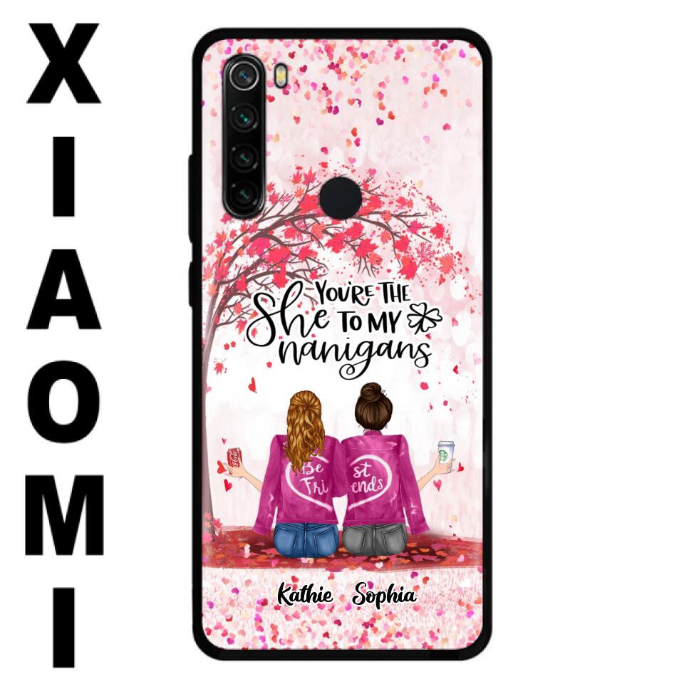Personalized We Are Best Friends Phone Case - Gift Idea For Friends/Besties/Sisters - Up to 5 Girls - You're The She To My Nanigans - Case For Xiaomi, Oppo And Huawei