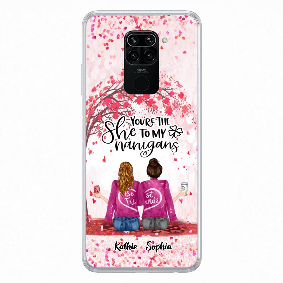 Personalized We Are Best Friends Phone Case - Gift Idea For Friends/Besties/Sisters - Up to 5 Girls - You're The She To My Nanigans - Case For Xiaomi, Oppo And Huawei