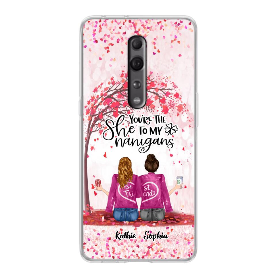 Personalized We Are Best Friends Phone Case - Gift Idea For Friends/Besties/Sisters - Up to 5 Girls - You're The She To My Nanigans - Case For Xiaomi, Oppo And Huawei