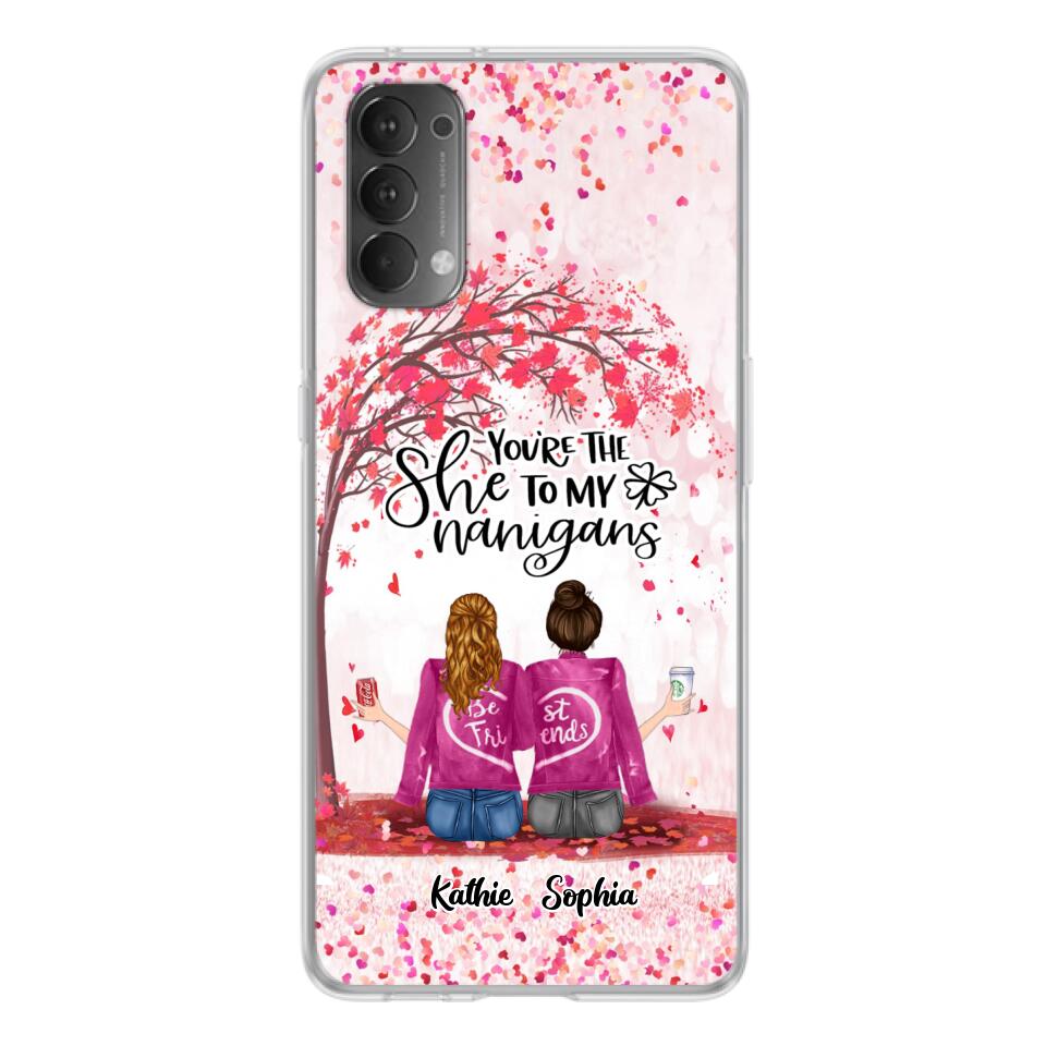 Personalized We Are Best Friends Phone Case - Gift Idea For Friends/Besties/Sisters - Up to 5 Girls - You're The She To My Nanigans - Case For Xiaomi, Oppo And Huawei