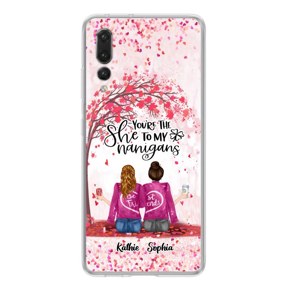 Personalized We Are Best Friends Phone Case - Gift Idea For Friends/Besties/Sisters - Up to 5 Girls - You're The She To My Nanigans - Case For Xiaomi, Oppo And Huawei