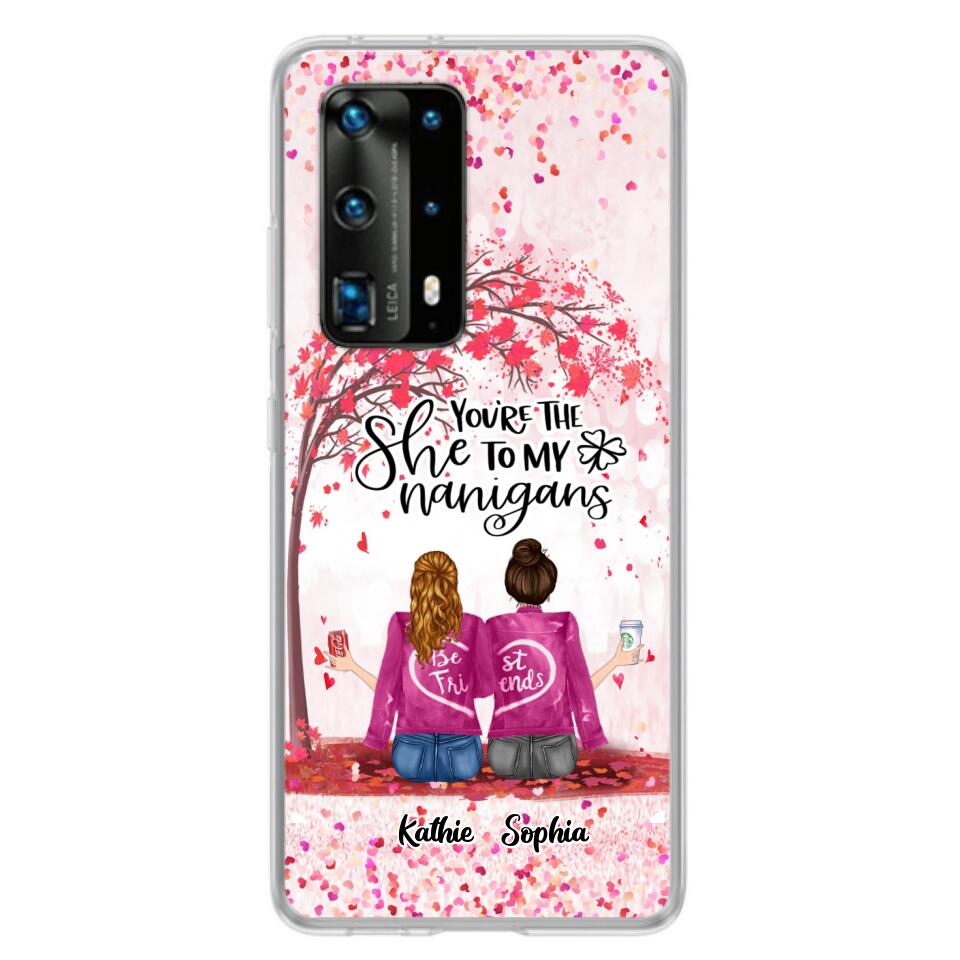 Personalized We Are Best Friends Phone Case - Gift Idea For Friends/Besties/Sisters - Up to 5 Girls - You're The She To My Nanigans - Case For Xiaomi, Oppo And Huawei