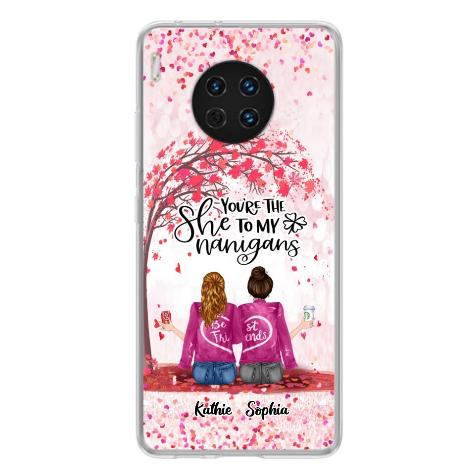Personalized We Are Best Friends Phone Case - Gift Idea For Friends/Besties/Sisters - Up to 5 Girls - You're The She To My Nanigans - Case For Xiaomi, Oppo And Huawei