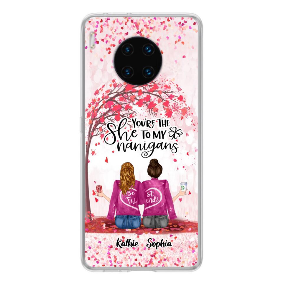 Personalized We Are Best Friends Phone Case - Gift Idea For Friends/Besties/Sisters - Up to 5 Girls - You're The She To My Nanigans - Case For Xiaomi, Oppo And Huawei