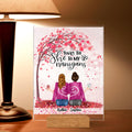 Personalized We Are Best Friends Acrylic Plaque - Gift Idea For Friends/Besties/Sisters - Up to 4 Girls - Friends Like You Are Precious And Few