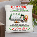 Personalized To My Wife Pillow Cover/Fleece Blanket/Quilt - Gift For Wife/Husband - I Love You Forever And Always