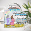 Personalized Memorial Acrylic Plaque - Memorial Gift Idea - Don't Remember Me With Sadness