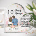 Personalized Couple Anniversary Crystal Heart - Best Gift Idea For Couple/Anniversary - Together And Still Counting Happy Anniversary