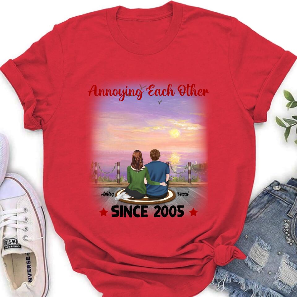 Personalized Annoying Couple T-Shirt - Gift Idea For Couple - Annoying Each Other For Valentine's Day