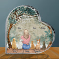 Personalized Pet Mom Crystal Heart - Gift Idea For Dog/Cat Lover with up to 5 Pets -  And She Lived Happily Ever After