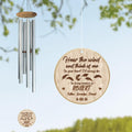 Personalized Memorial Wind Chime - Memorial Gift Idea For Family/Friends - Hear The Wind And Think Of Me