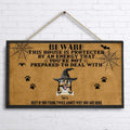 Personalized Dog Halloween Door Sign - Up to 5 Dogs - Best Gift For Dog Lovers