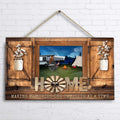 Personalized Night Camping Door Sign - Parents With Up to 6 Pets - Gift For Camping Lover - Making Memories One Campsite At A Time