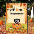 Personalized Autumn Cat Dog Flag Sign - Up to 5 Pets - Best Gift For Dog/Cat Lover - Welcome The Stephanie Family - 6A1NG6