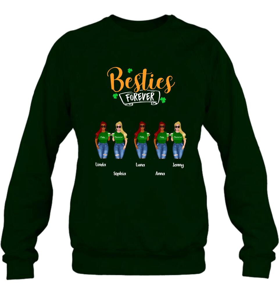 Personalized Drunker Half Shirt - Up to 5 People - Gift Idea For St Patrick's Day - She Is My Drunker Half
