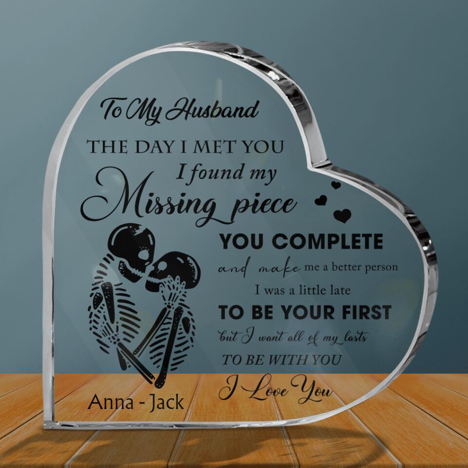 Personalized To My Husband Acrylic Plaque - Gift Idea For Couple - To My Husband