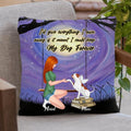 Personalized Dog Mom Pillow Cover - Gift Idea For Dog Mom/Dog Lover - I'd Give Everything I Own Away If It Meant I Could Keep My Dog Forever