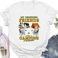 Personalized Camping Friends Shirt - Up to 7 People - Gift For Camping Lovers/Friends - Let's Drink And Watch People Park Their Campers