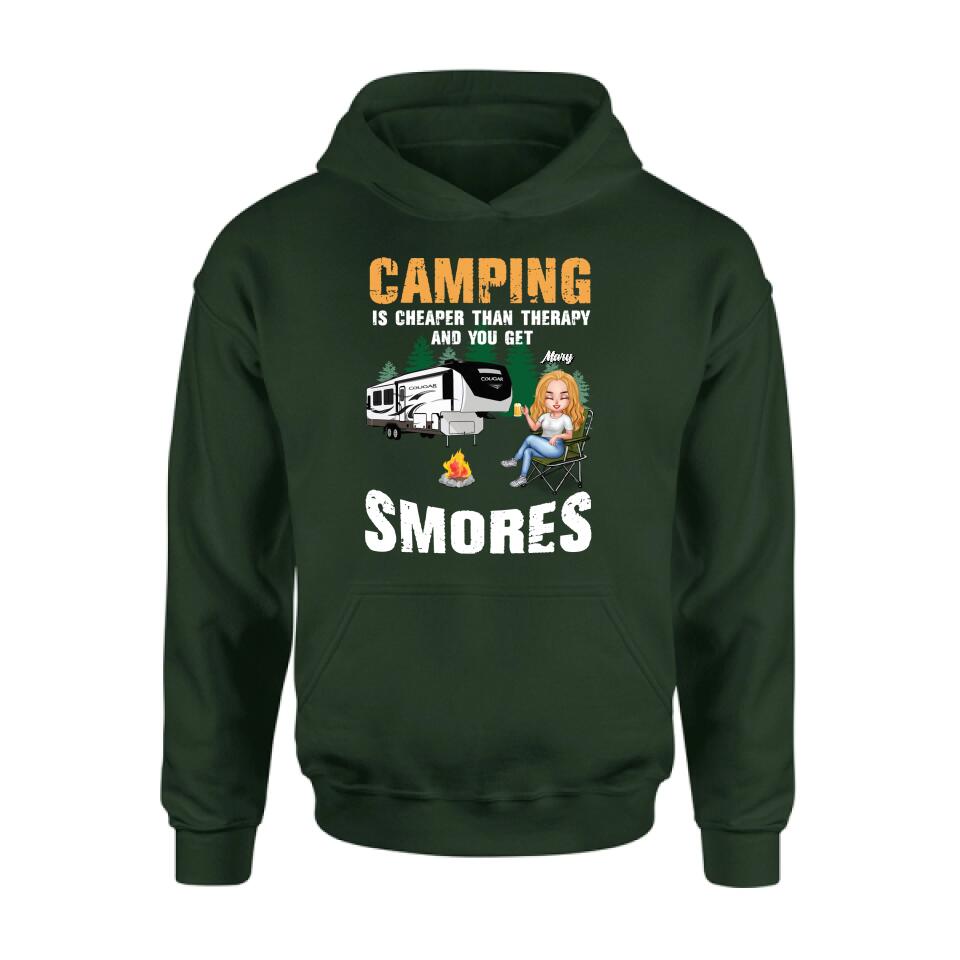 Personalized Camping Shirt - Up to 4 People - Best Gift For Camping Lovers
