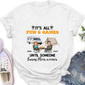 Personalized Camping Unisex T-Shirt/Sweatshirt/Hoodie/Long Sleeve - Gift For Couple/Camping Lovers - It's all fun and games until someone burns their weiner