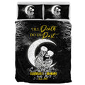 Custom Personalized Skull Couple Quilt Bed Set - Gift Idea For Couple - Till Death Do Us Part