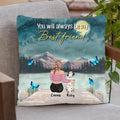 Personalized Memorial Dog Mom/Dog Dad Pillow Cover - Gift Idea For Dog Owners/Dog Lovers - Up to 5 Dogs - You Will Always Be My Best Friend