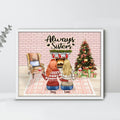 Personalized Sisters Poster - Up to 5 Girls - Christmas Gift For Sisters/Friends - Always Sisters