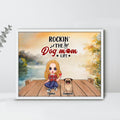 Personalized Dog Mom Poster - Woman/Couple With Up to 4 Dogs - Gift Idea For Couple/Dog Lovers - You Me And The Dogs