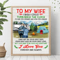 Personalized Old Couple Poster - Best Gift Idea For Grandparents/Couple - To My Wife I Wish I Could Turn Back The Clock