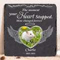 Personalized Memorial Mouse Square Lithograph - Gift Idea For Mouse Lovers - The Moment Your Heart Stopped Mine Changed Forever
