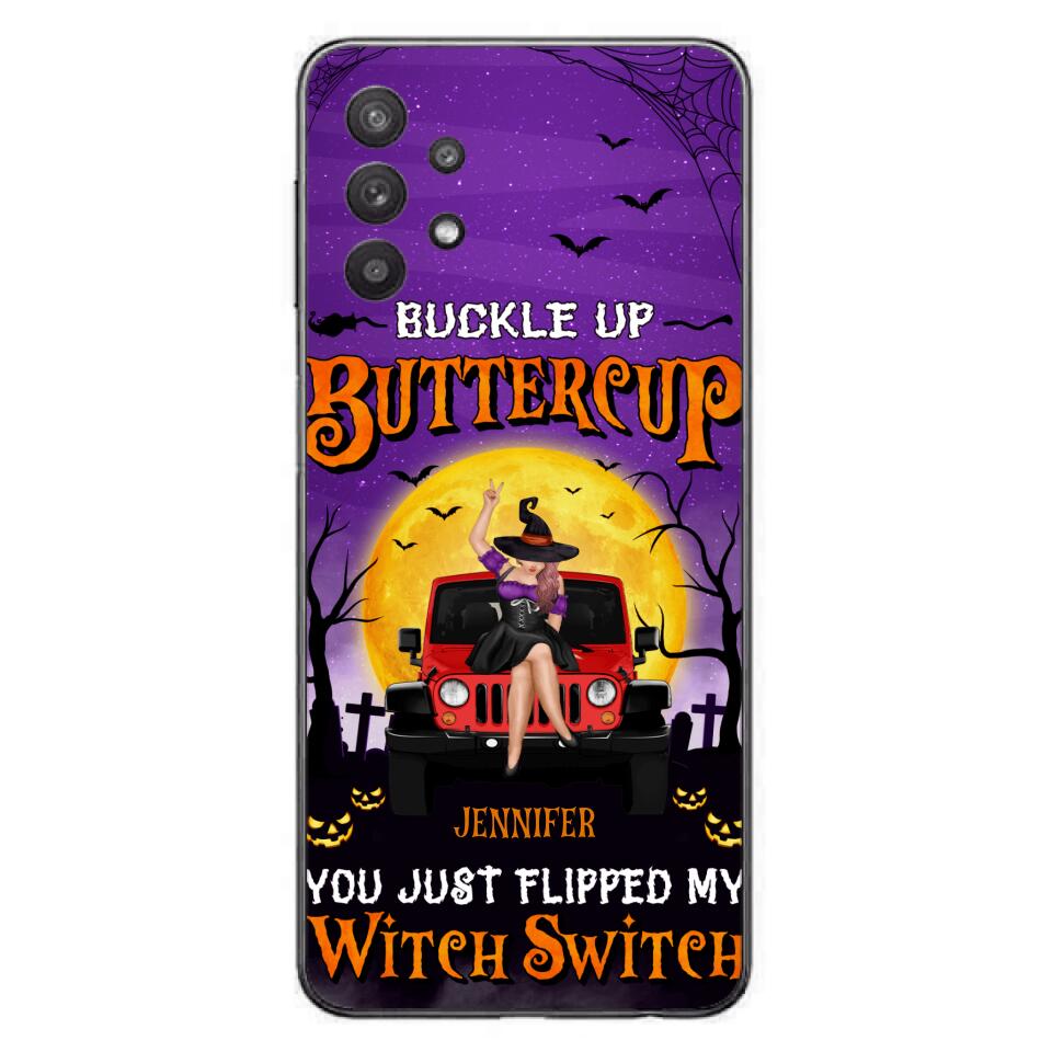 Custom Personalized Off-road Witch Phone Case - Halloween Gift Idea For Friends/Off-road Lovers - Case for iPhone & Samsung