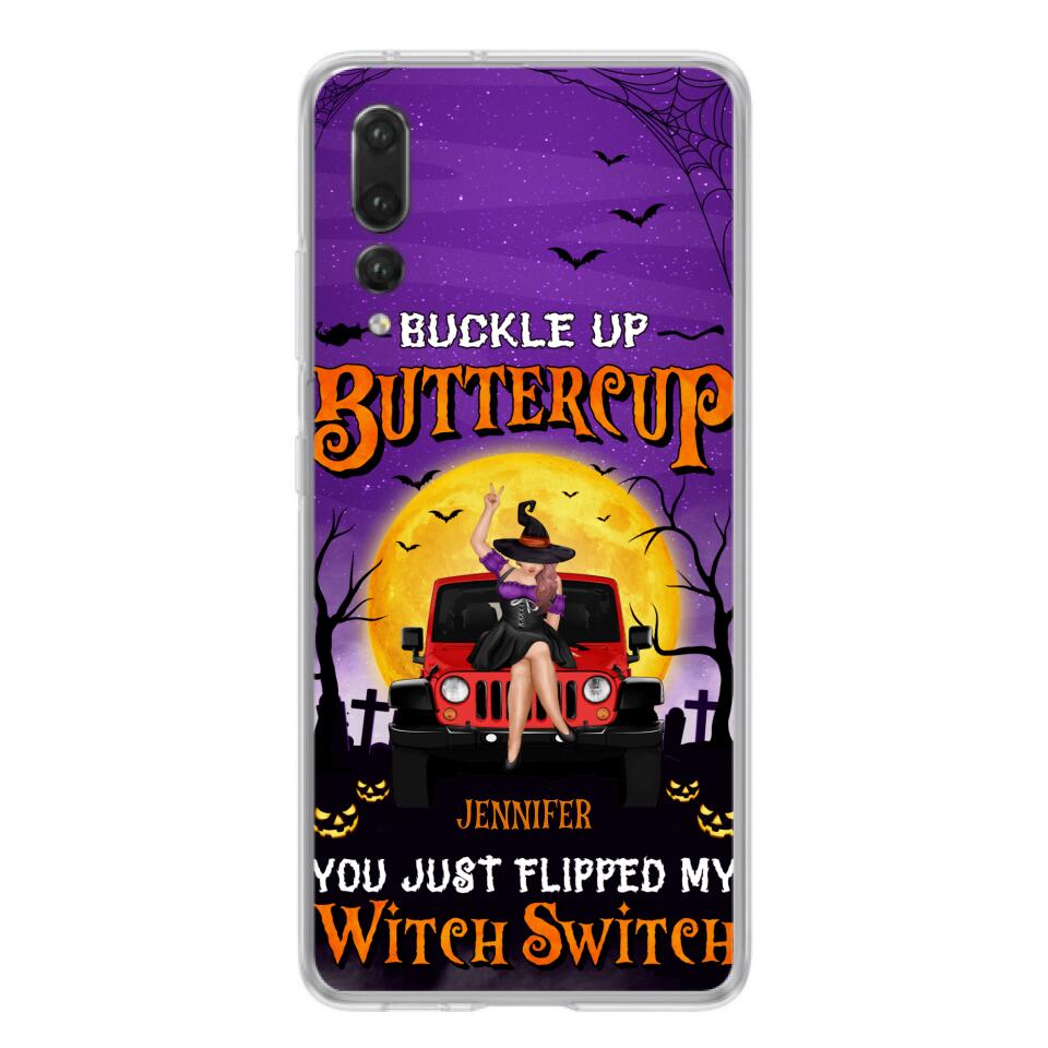 Custom Personalized Off-road Witch Phone Case - Halloween Gift Idea For Friends/Off-road Lovers - Case for Huawei, Xiaomi & Oppo