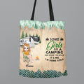 Personalized Camping Canvas Bag - Gift Idea For Friends with up to 5 Girls - Some Girls Go Camping And Drink Too Much. It's Me, I'm Some Girls