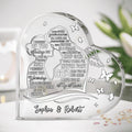 Personalized Memorial Acrylic Plaque - Memorial Gift Idea - God Has You In His Arms, I Have You In My Heart