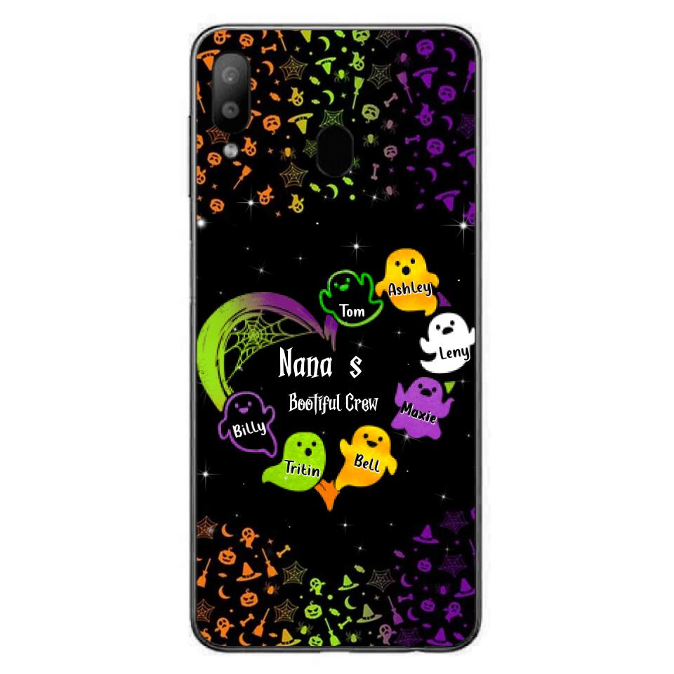 Custom Personalized Nana's Bootiful Crew iPhone/Samsung Case - Halloween gift for Grandma - Up to 7 Grandkids